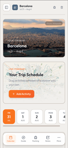 trip planner